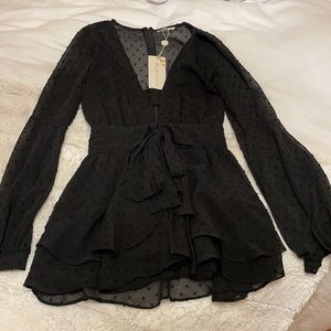 For love and lemons xs black mini dress